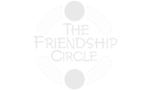 A light gray logo on a white background reads "THE FRIENDSHIP CIRCLE" with two circles and two arcs.