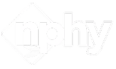 The MPHY logo features "mphy" in white, sans-serif font, with a diamond outline around the "m."
